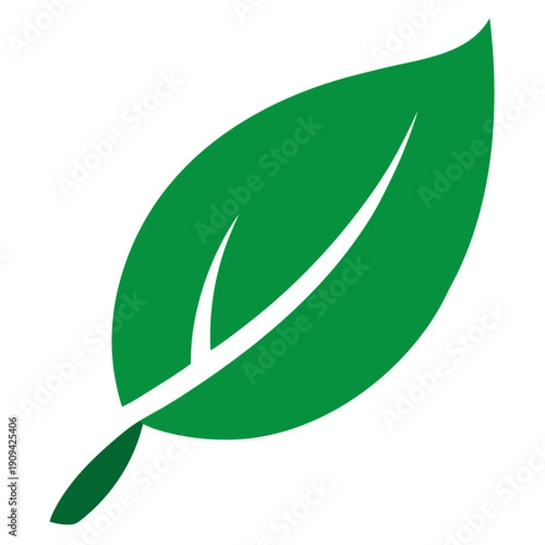 Obraz green leaf icon