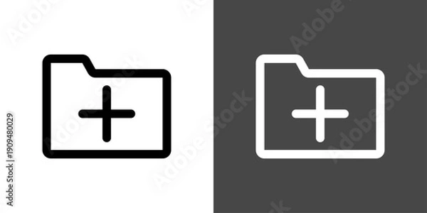 Obraz シンプルなフォルダアイコン　追加　コピー