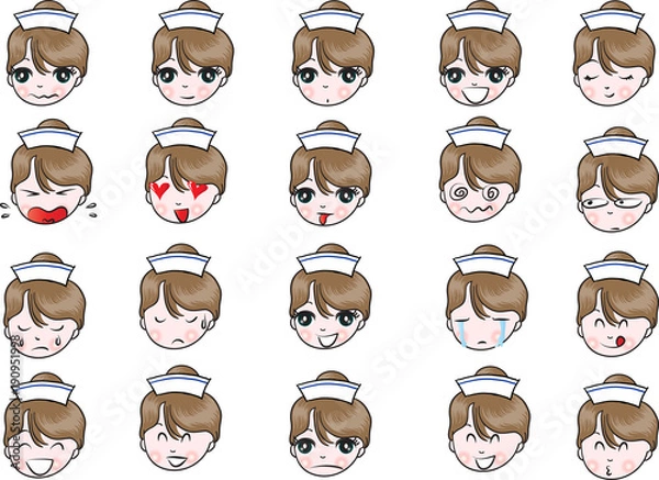 Fototapeta nurse Expression package