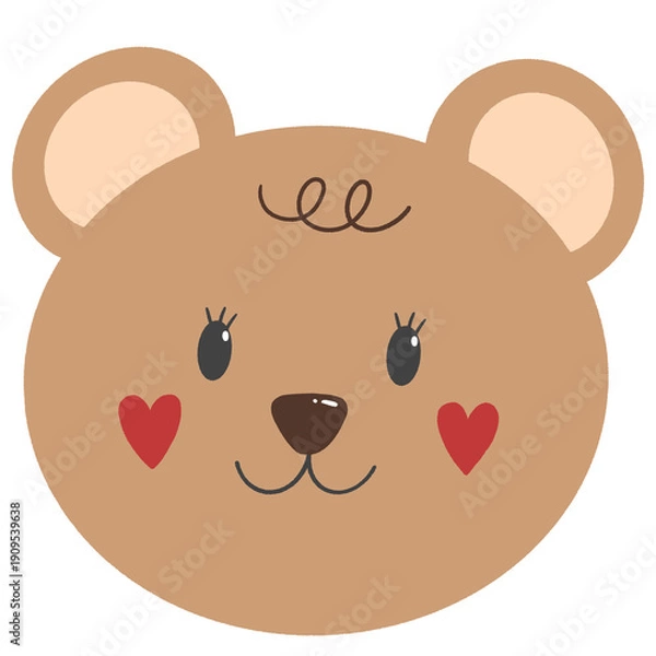 Obraz teddy bear cartoon