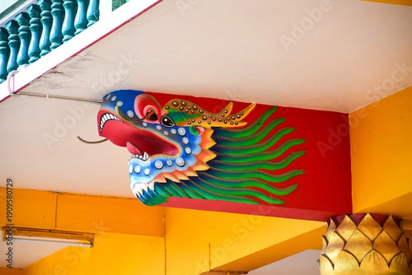 Fototapeta chinese dragon statue