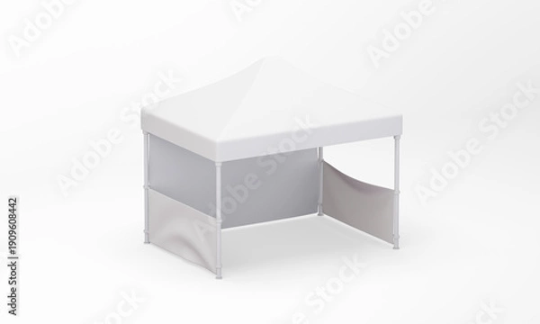 Obraz Event tent isolated Mockup. 3D rendering