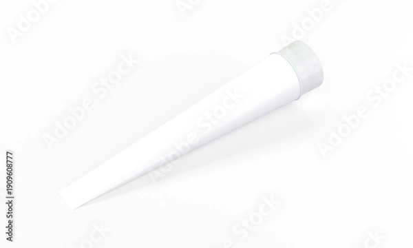 Obraz Applicator tube isolated Mockup. 3D rendering