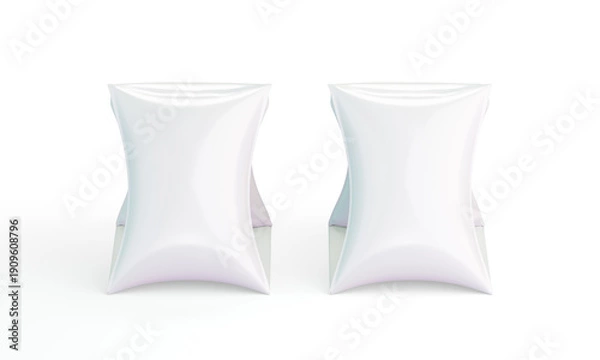Obraz Pillow pouch isolated Mockup. 3D rendering