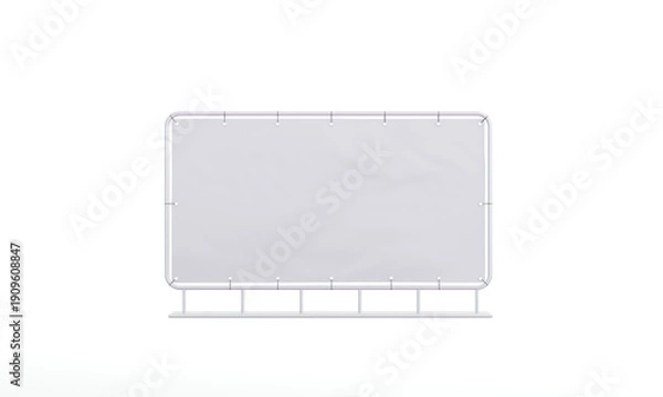 Obraz Construction barrier isolated Mockup