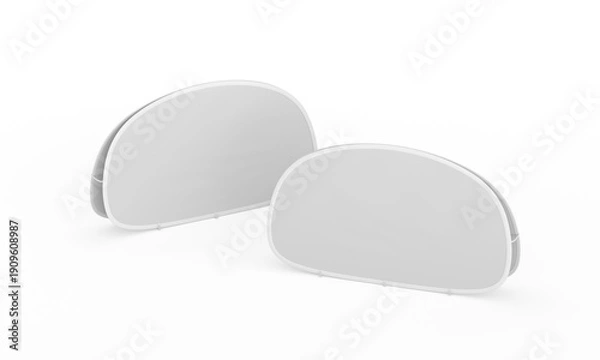 Obraz Popup banner set isolated Mockup. 3D rendering