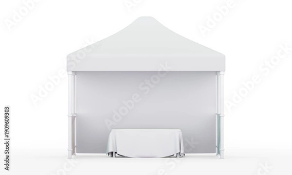 Obraz Event tent front isolated Mockup. 3D rendering