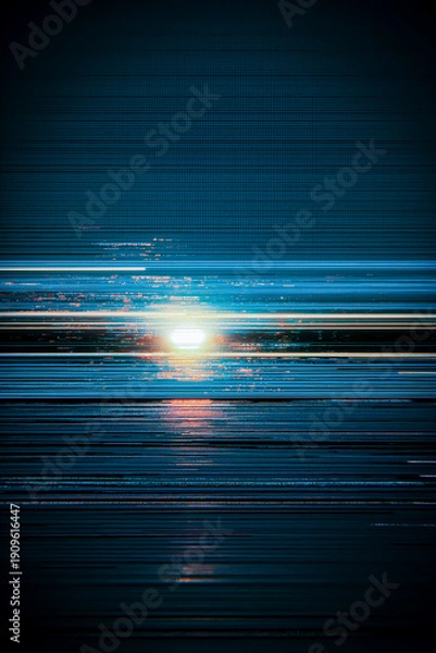 Obraz スタイリッシュなネオンカラーのデジタル抽象背景