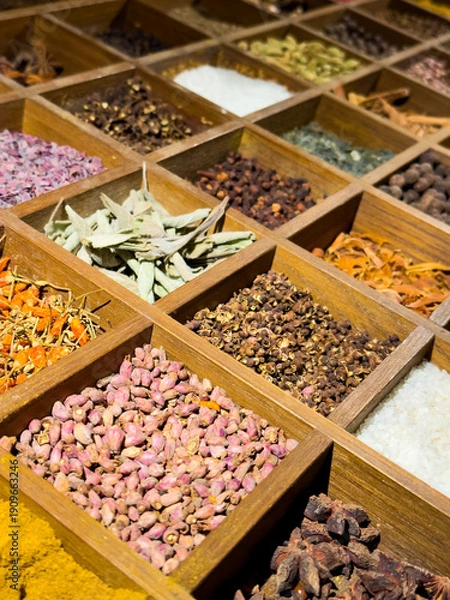 Obraz dried fruits and nuts