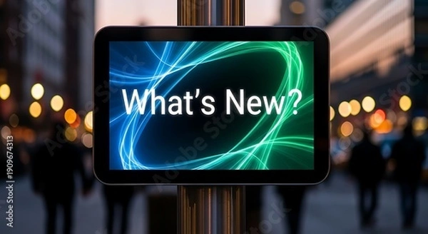 Obraz Digital Signage Display with Abstract Background.