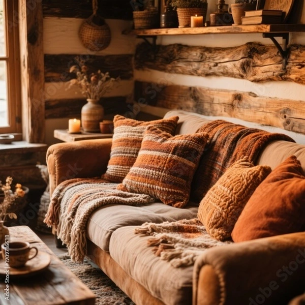 Obraz Rustic Cozy Warm colors textured elements