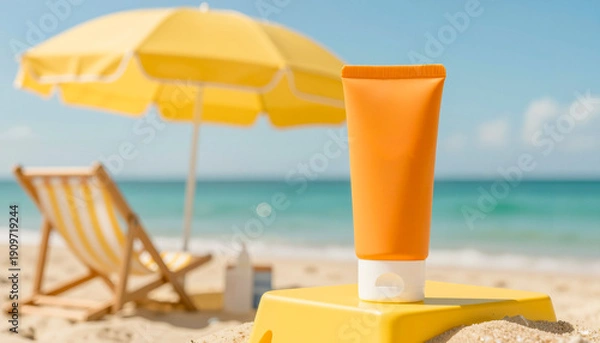 Obraz Crema Solare Vacanza Mare