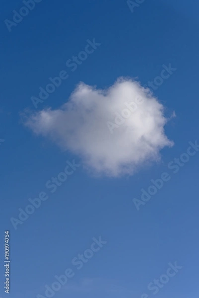 Obraz White clouds floating in the blue sky