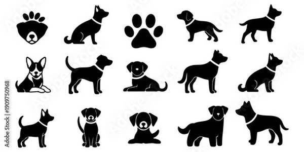 Obraz Dog Sticker Design
