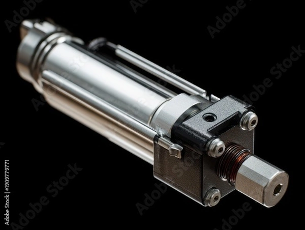 Obraz linear actuator isolated on a transparent background ar 43