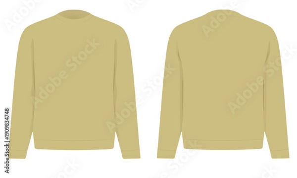 Obraz Brown sweatshirt blazer. vector illustration