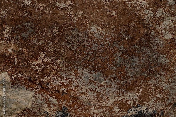 Obraz Oxidized volcanic stone exterior cladding texture background