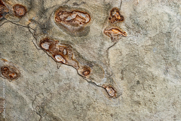 Obraz Oxidized volcanic stone exterior cladding texture background