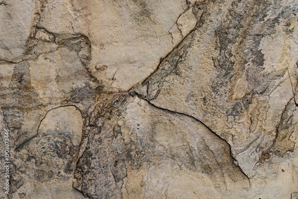 Obraz Oxidized volcanic stone exterior cladding texture background