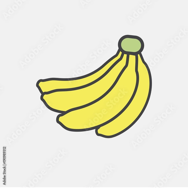 Fototapeta Illustration of fruit icon