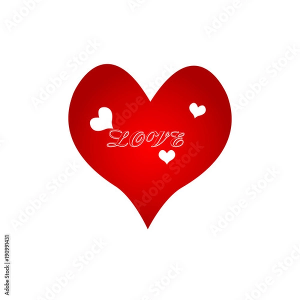 Obraz Love Red Heart