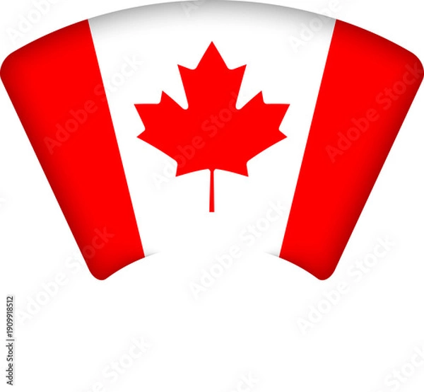 Obraz Canada Flag Map Pin