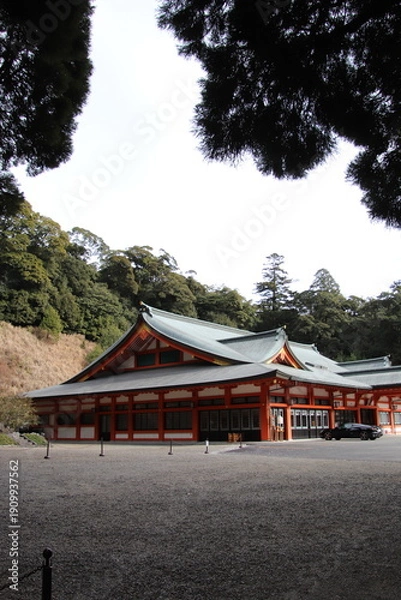 Obraz 鹿児島県霧島市の霧島神宮の神楽殿