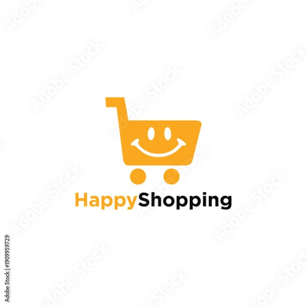 Obraz Happy Shopping Logo Vector Templates
