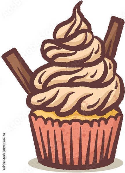 Obraz cupcake-illustration