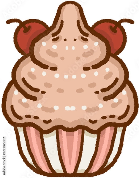 Obraz Dessert Cupcake Illustration