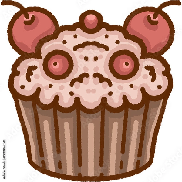 Obraz Cupcake Illustration for Bakery