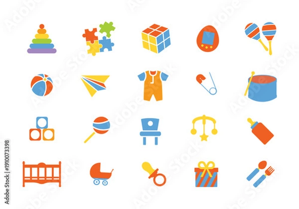 Obraz Cute Kidcore Doodle Element Illustration