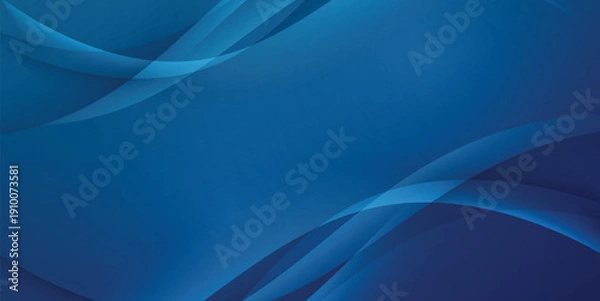 Obraz Abstract wave dark blue background. Modern Concept
