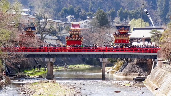 Obraz 日本、岐阜県、高山市、春の高山祭とからくり人形、ユネスコ無形文化遺産
