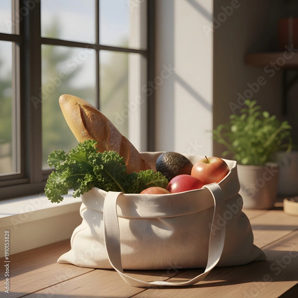 Fototapeta fresh vegetables on a table