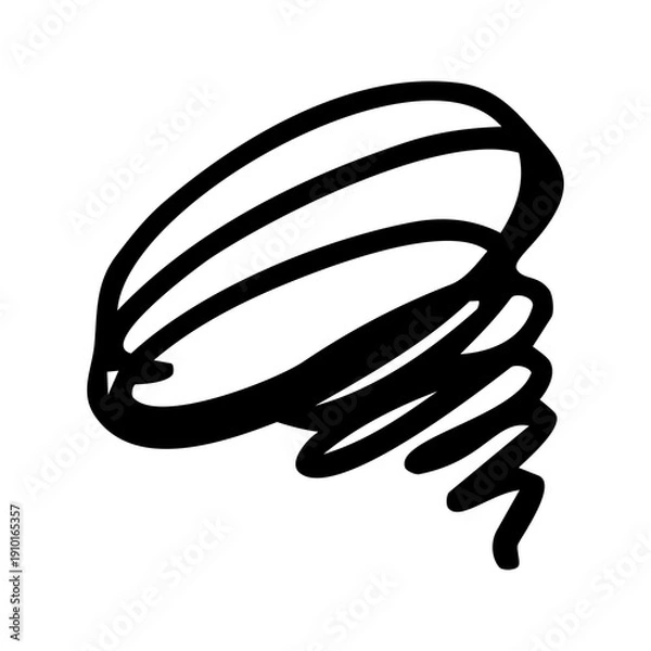 Obraz もやもや・悩む・くしゃくしゃ・ぐるぐるマーク