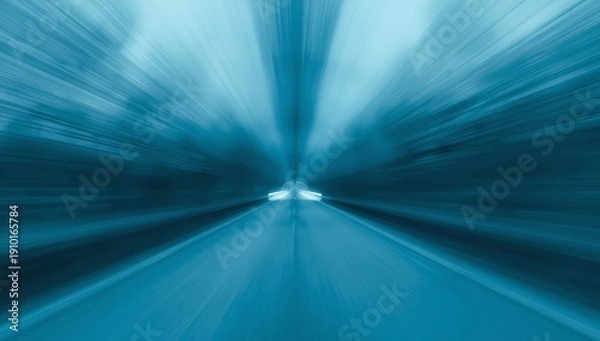 Fototapeta motion blur tunnel