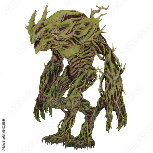 Obraz Imposing forest creature with menacing stance.