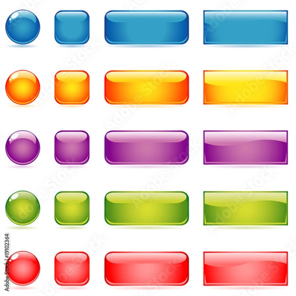 Fototapeta glossy buttons