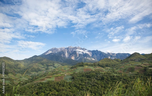 Fototapeta amazing view of Mount Kinabalu