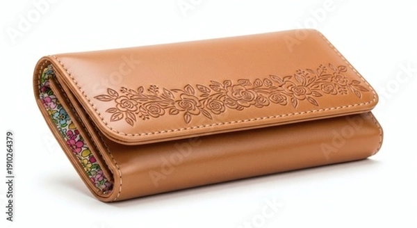 Fototapeta Embossed Leather Wallet