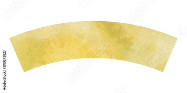 Obraz 金色の水彩の和風フレーム素材　ベクターイラスト　テンプレート　ゴールド　レトロ　高級感　手描き　横長　タイトル　題