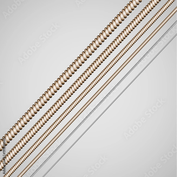 Obraz Vector guitar strings