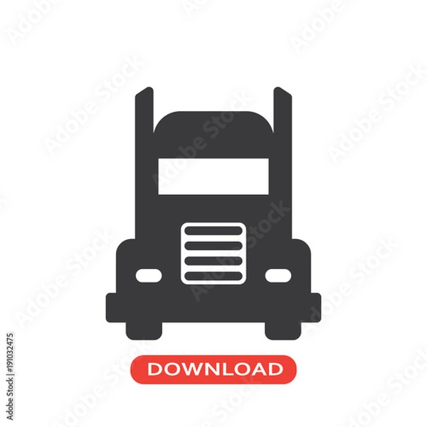 Obraz Frontal truck icon