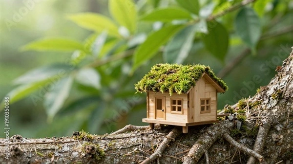 Obraz bird house in the forest