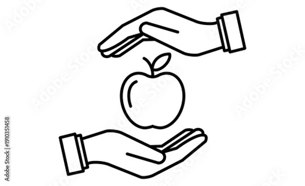 Obraz サーキュラーエコノミーの核：資源を大切に守り共有するシェアリングのアイコン