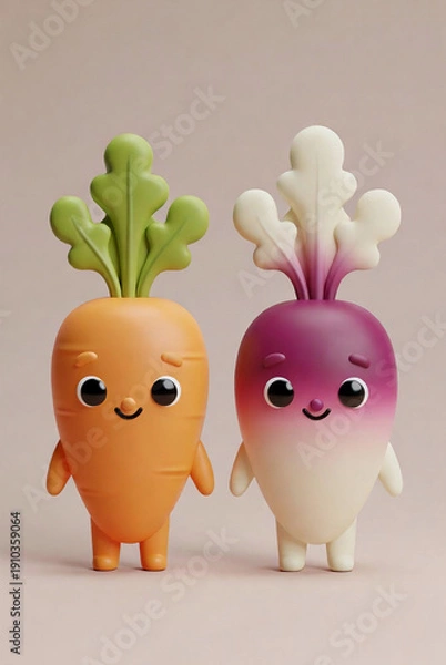 Obraz easter bunny and eggs