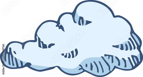 Obraz 구름 일러스트