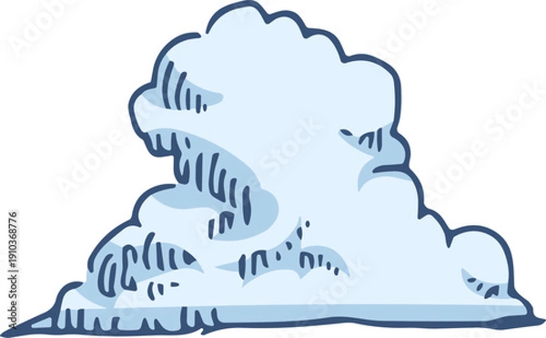 Obraz 구름 일러스트