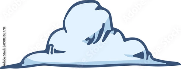 Obraz 구름 일러스트